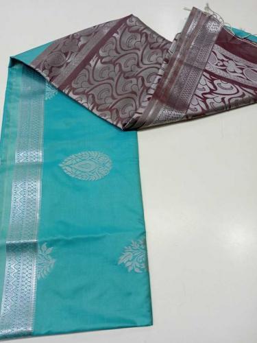 PL Polyester Big Butta Softee saree Jacquard